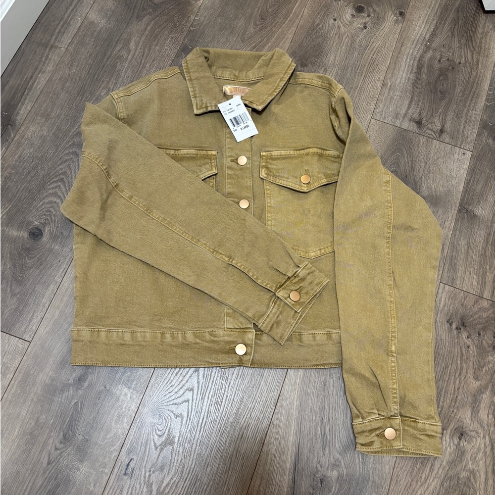 Kut from the Kloth Tan Jean Jacket
